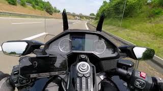 Honda GL1800 DCT Gold Wing Tour (2023) - Top Speed (GPS) Acceleration 100 km/h - Top Speed, Autobahn