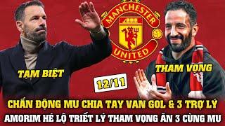 Tin bóng đá 12/11: CHẤN ĐỘNG VAN GOL & 3 TRỢ LÝ RỜI MU, AMORIM HÉ LỘ TRIẾT LÝ THAM VỌNG ĂN 3 CÙNG MU