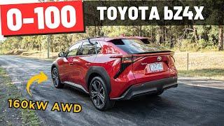 2024 Toyota bZ4X AWD review: 0-100 & POV test drive