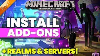 MCPE / BEDROCK : How to install Add-ons [Easy Tutorial]