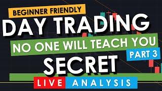 DAY TRADING SECRET NO ONE Will Teach You. Beginner Friendly. Live Options Trading [PART 3]