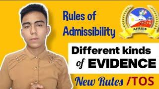 New Rules on Evidence! Part 1