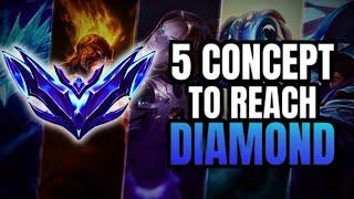 League of Legends | 5 Concept in Mid lane to Reach Diamond | EDUCATIONAL