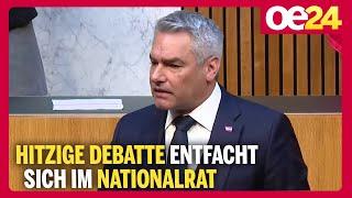 Hitzige Debatte entfacht sich im Nationalrat