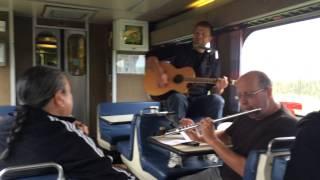 Train jam from cochrane to Moosonee Ontario on the Polar Bear Express