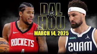 Dallas Mavericks vs Houston Rockets Full Game Highlights - March 14, 2025 | NBA Regular Season