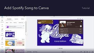 How to add Spotify song to Canva for free