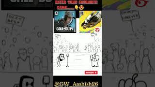 Call of duty vs free fire which is best#ytshorts#viralshorts#shorts#treanding#cod#ff#gaming#fyp