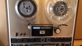 Analog Reel to Reel Tape Delay Effect Demonstration