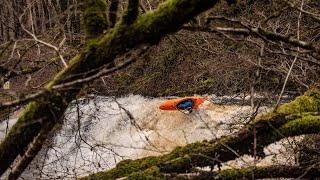 Welsh waterfall huckfest! Whitewater kayaking