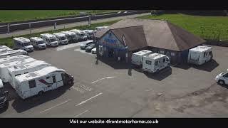 Welcome to 4Front Motorhomes West Sussex Motorhome Dealership Drone view.