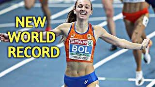 femke bol create new world record in 300m hurdles |femke bol