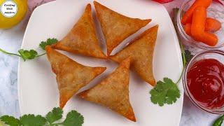 Perfect Aloo Samosa Recipe With Homemade Sheets | Mini : One Bite Samosa Folding Technique | potato