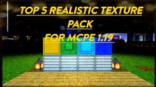 Top 5 realistic texture packs for mcpe 1.19 |Ghoul gaming|