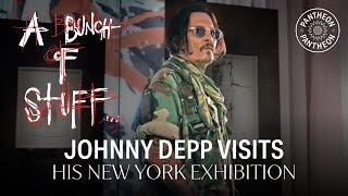 Johnny Depp puts the final touches on his New York exhibition | A Bunch Of Stuff | Pantheon Art