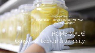 오브스토리지 수제청 회사가 소개하는 홈메이드 생강레몬 수제청 만들기 / Homemade ginger & lemon fruit daily for aubestorage