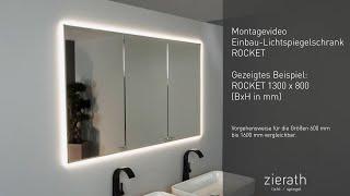 Zierath Montagevideo - Einbau-Spiegelschrank "ROCKET"