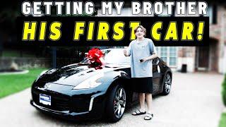 WE GOT MY BROTHER HIS DREAM CAR! NISSAN 370Z!