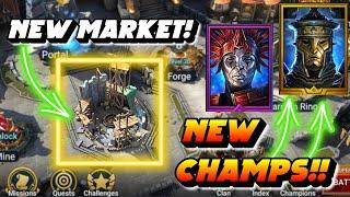 NEW UPDATE, NEW MARKET, NEW CHAMPS!!!  Raid: Shadow Legends