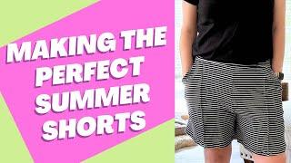 Making stretchy shorts! How to make Shorts - Sewing tutorial!