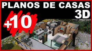 PLANOS DE CASAS sencillas y modernas 