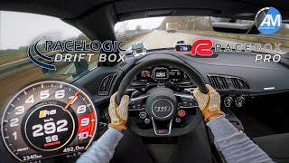 RaceBox PRO vs. Racelogic Driftbox | 0-100 & 100-200 km/h acceleration in our R8 | by Automann