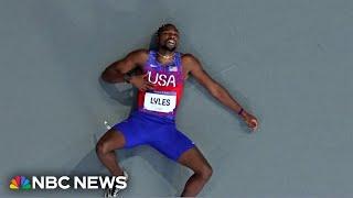 Noah Lyles wins bronze in the 200 meters, then reveals he has Covid