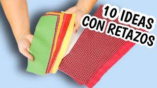 10 MANUALIDADES FÁCILES DE COSTURA CON RETAZOS DE TELA | COSER PARA VENDER