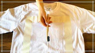 Amazing Toothbrush Painting Technique On T-shirt