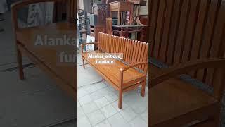 3 seater bench in solid teak wood  #alankar_antique_furniture #furniturestore #instagram #mumbai