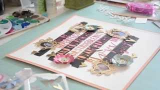 Scrapbooking Tutorial: Love Quote page by Wilna Furstenberg