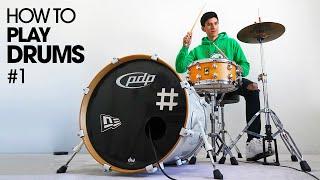 HOW TO PLAY DRUMS - Beginner Drum Lesson #1