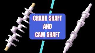 Difference between Crankshaft and Cam shaft #mechanicalengineering #parts