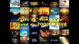 Lista de Novelas da Record de 2000 à 2018