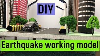 Earthquake working model | earthquake model project | earthquake model for science exhibition | DIY