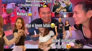 RESTAURANT NUAM LUTUK AH MIN SAWM|Mizoram Arm wrestling top 8 Supermatch ah Missbunny Û