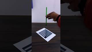 Simple easy 3D drawing : tutorial for beginners 🫰 #3d #3dart #3ddrawing #fyp #foryou #illusion