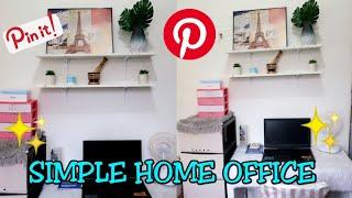 MINIMALIST HOME OFFICE DECOR AND MAKEOVER | SIMPLE IDEAS |  AFFORDABLE ITEMS | KimBi