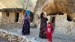 NOMAD LIFE: A Day with Iran's Mountain People | Traditional Breakfast & River Water ️