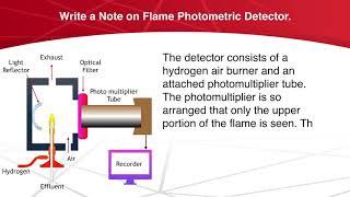 Write a Note on Flame Photometric Detector.| Chromatography | Analytical Chemistry