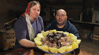 Beshbarmak is a legendary dish of Kazakhstan! A simple recipe