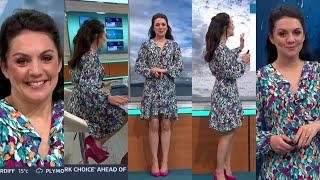 Laura Tobin-Beautiful In A Floral Dress & Pink Heels Amazing Legs 13/5/24 HD