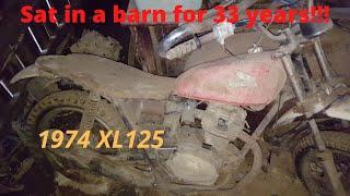 Honda XL125 Sitting In A Barn For 33 Years!! Will It Run??? | Part 1