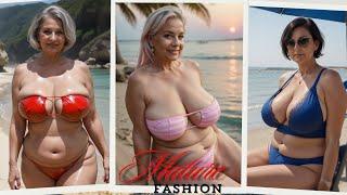 Stunning Over 60: Plus Size Bikini Haul For Attractive Mature Women 