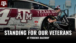 Texas A&M stands for our veterans at NASCAR