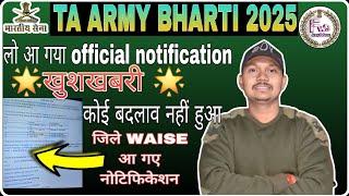 Ta army bharti 2025 |Ta army bharti |ta army Recruitment 2025| territorial army ZONE-3 RALLY date