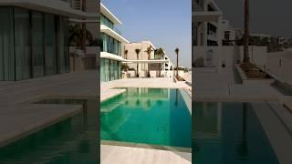 Beautiful villa swimming pool in Palm Jumeirah #trending #luxuryvilla #villalifestyle #villa 