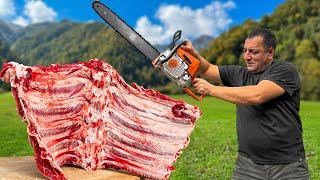 Azerbaijan’s Biggest Beef Ribs   – You Won’t Believe How They’re Cooked!