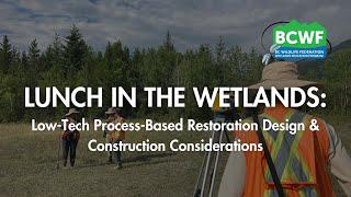 Low-Tech Process-Based Restoration Design & Construction Considerations - Lunch in the Wetlands