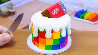 Amazing KITKAT Cake Dessert | Satisfying Miniature KitKat Chocolate Cake Decorating | Sweet KitKat